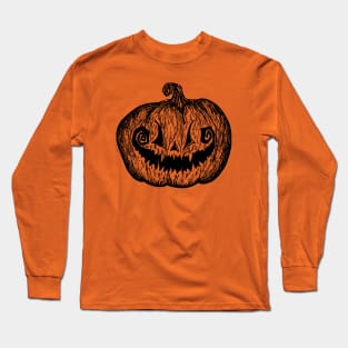 Gothic Jack-o-Lantern (Black) Long Sleeve T-Shirt